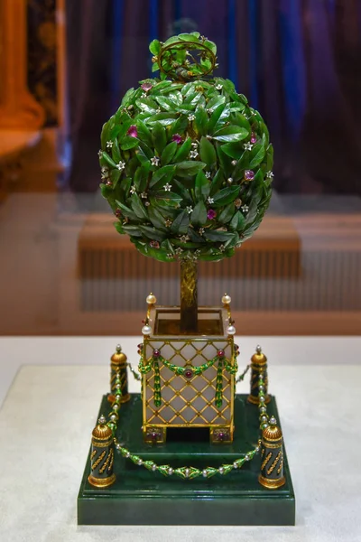 Αγία Πετρούπολη Ρωσία Ιουνίου 2018 Faberge Αυγό Στο Faberge Μουσείο — Φωτογραφία Αρχείου