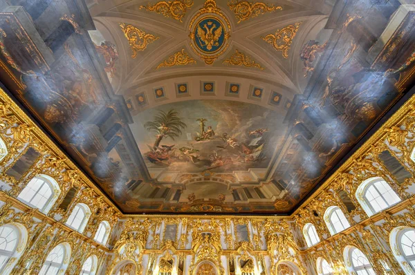 Гранд Хол Катерини Палацу Пушкіна Санкт Петербург Російська Федерація — стокове фото