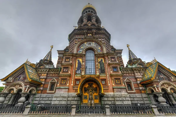Iglesia Del Salvador Sobre Sangre Derramada San Petersburgo Rusia — Foto de Stock