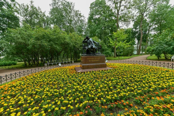 Monument Alexander Pushkin Sculptor Robert Bach 1900 Tsarskoye Selo Pushkin — Stock Photo, Image