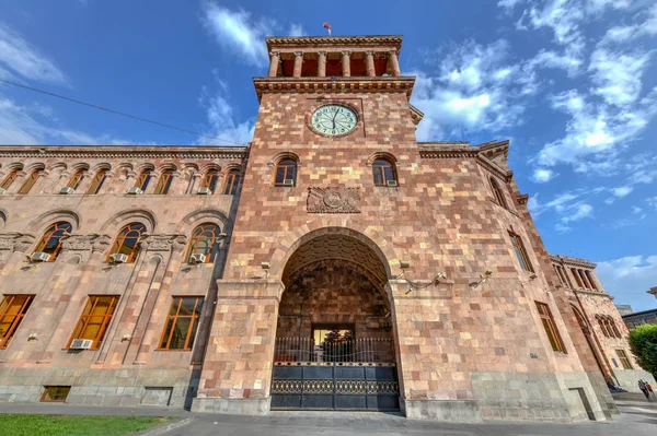 Plac Republiki Centralnym Placu Stolicy Armenii Erywaniu — Zdjęcie stockowe