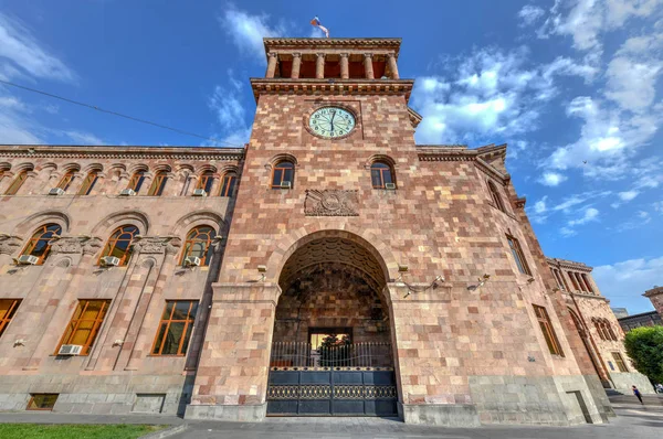 Plac Republiki Centralnym Placu Stolicy Armenii Erywaniu — Zdjęcie stockowe