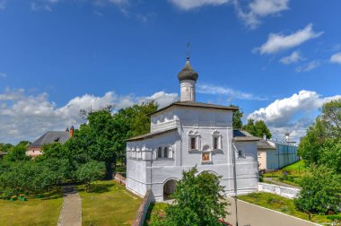 Duyuru, manastır, bizim kurtarıcı ve St Euthymius Vladimir Oblastı Rusya'nın kışın Suzdal kasabasında kapı Kilisesi