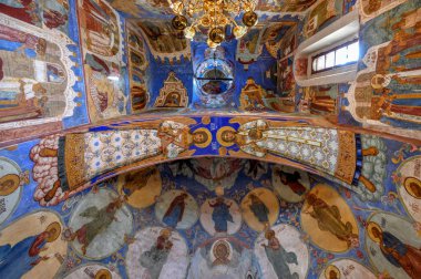 Suzdal, Rusya - 6 Temmuz 2018: Kurtarıcımız, Saint Euthymius Suzdal, Rusya'nın manastır başkalaşım katedral.