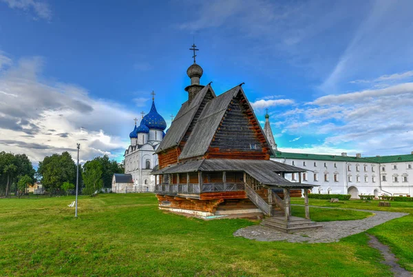 Kutsal Bakire Meryem Katedral Çan Kulesi Duyuru Kilisesi Suzdal Kremlin — Stok fotoğraf