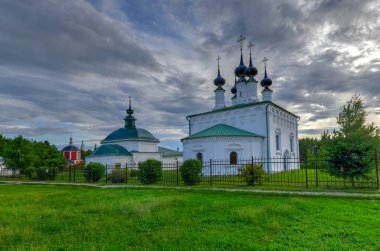 Tapınak kompleksi, St. Paraskeva kilise ve İsa'nın Kudüs'te Suzdal, Rusya girdiği.