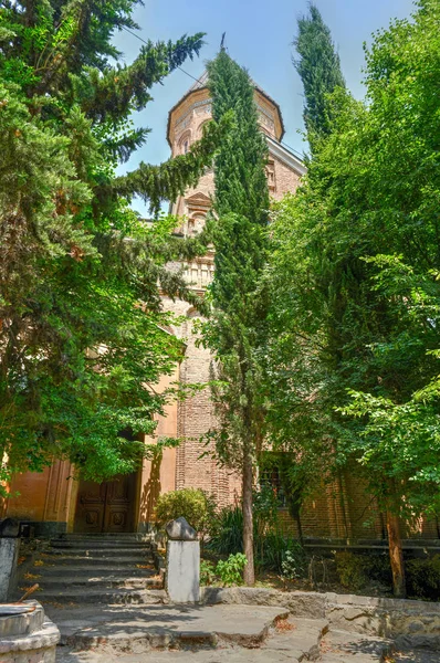 Jvaris Mama kerk - Tbilisi, Georgië — Stockfoto