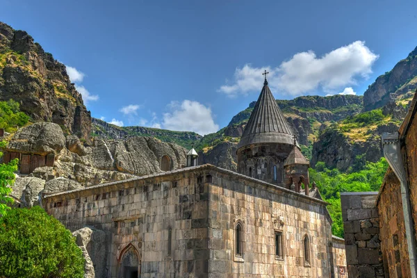 VergevorderdGeghard klooster - Goght, Armenia — Stockfoto