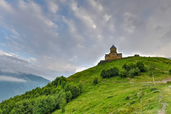 George Trinity Church - Kazbegi, Geórgia — Fotografia de Stock