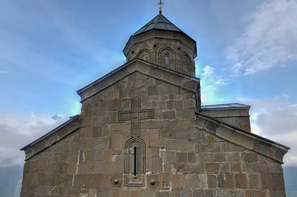 Gereja George Trinity - Kazbegi, Georgia — Stok Foto