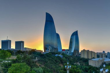 Flame Towers - Baku, Azerbaijan clipart