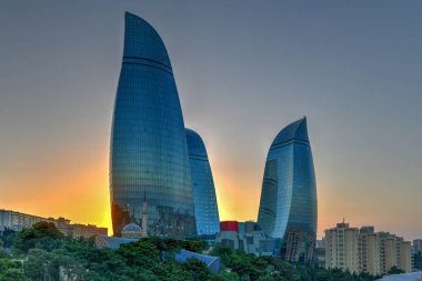 Flame Towers-Bakü, Azerbaycan