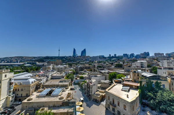 Баку, Азербайджан - Skyline — стоковое фото