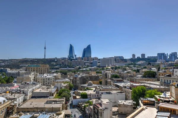 Bakoe, Azerbeidzjan-skyline — Stockfoto