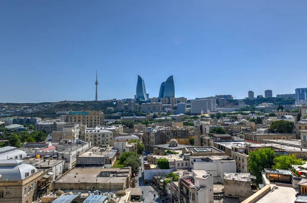 Bakoe, Azerbeidzjan-skyline — Stockfoto