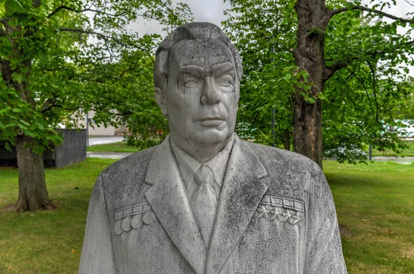 Скульптура Брежнева - Москва, Россия — стоковое фото