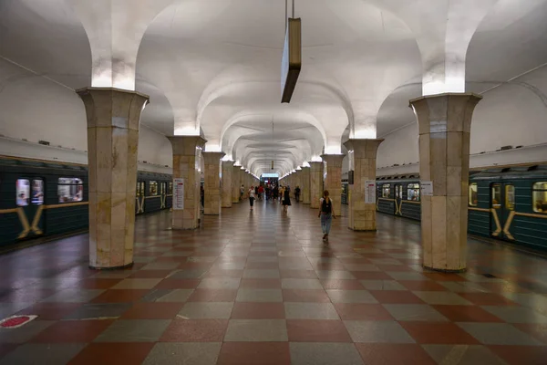 Kropotkinskaya-Sokolnicheskaya line-Moskwa, Federacja Rosyjska — Zdjęcie stockowe