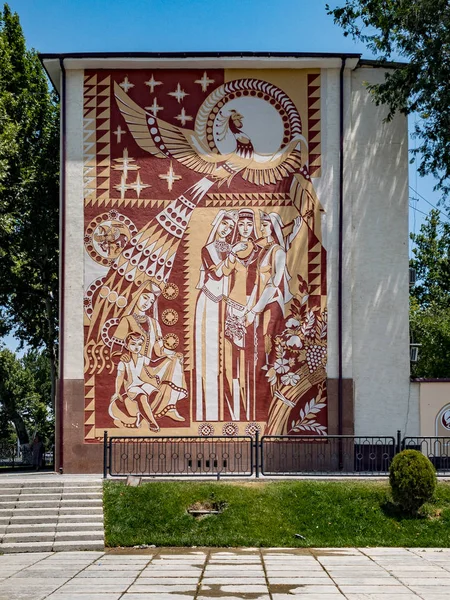 Mural - Samarkand, Uzbekistan — стокове фото