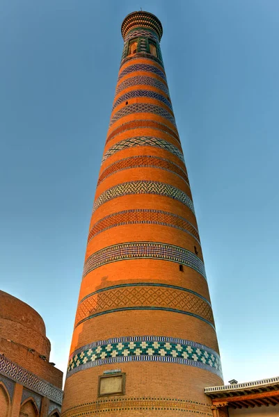 Islam Khoja Minaret - Khiva, Uzbequistão — Fotografia de Stock