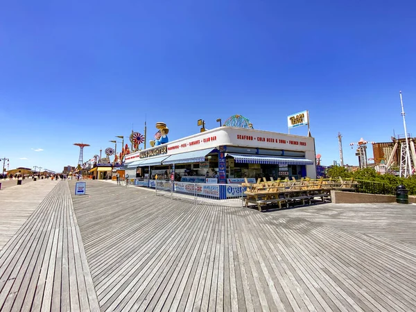 New York Mai 2020 Paul Daughter Restaurant Sur Promenade Coney — Photo