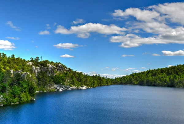 Massive Rocks View Valley Minnewaska State Park Reserve Upstate Summer — Stock Photo, Image