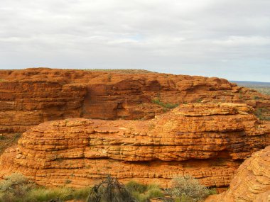 Kings Canyon 'un panoramik manzarası, Orta Avustralya, Kuzey Toprakları, Avustralya