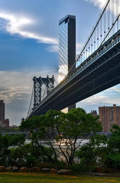 Torre Del Puente Manhattan Brooklyn Nueva York — Foto de Stock