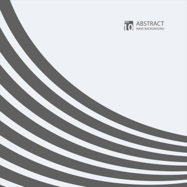Soyut gri dalga şerit çizgileri desen arka plan, illüstrasyon vektör eps10