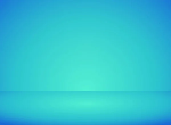 Abstração Azul Turquesa Claro Macio Com Luz Gradiente Piso Para — Vetor de Stock