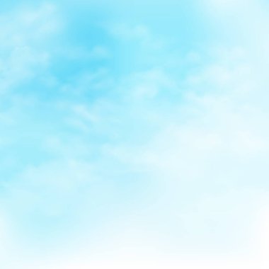 Bulutların üstünde mavi gökyüzü arka plan vektör eps10 resmini