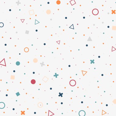 Soyut renkli noktalar arka plan geometrik şekiller ile yayıldı. Sen-ebilmek kullanma için senin iş. illüstrasyon vektör eps10