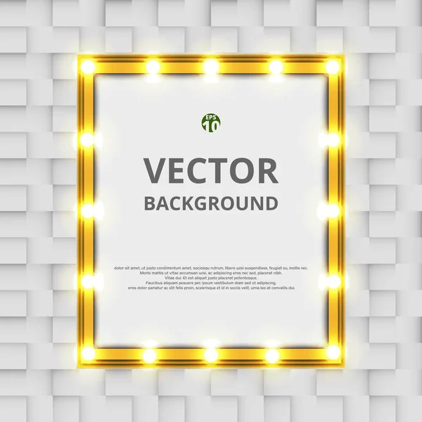 Mostrando Fondo Del Tablero Con Decoración Lámparas Ilustración Vectores Eps10 — Vector de stock