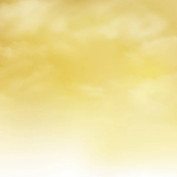 Astratto Del Modello Nuvole Realistiche Sfondo Cielo Oro Illustrazione Eps10 — Vettoriale Stock