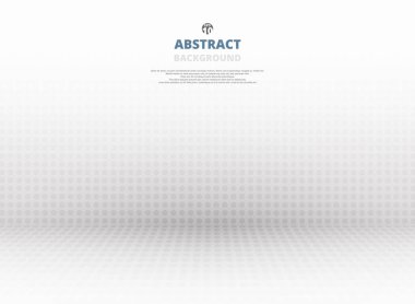 Yumuşak noktalı resim deseni perspektif arka planda gri özetini. Vektör çizim eps10