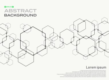 Pentagon şekil desen bağlantı arka plan boşluk, illüstrasyon vektör eps10 özetini