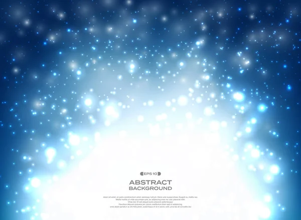 Abstract Blue Christmas Achtergrond Met Glitters Decoratie Illustratie Vector Eps10 — Stockvector