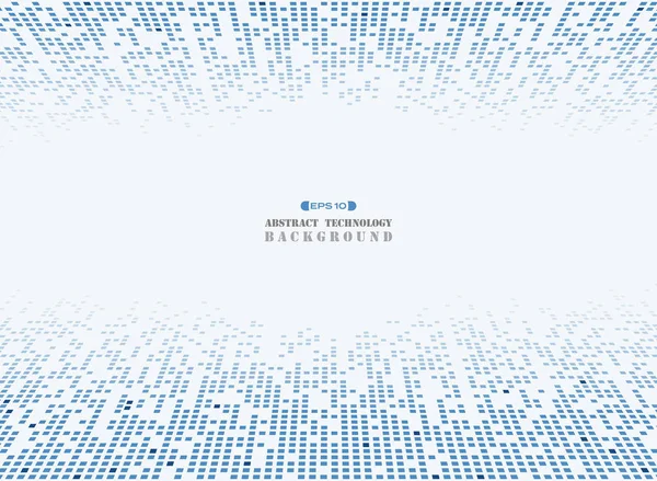 Fütüristik mavi kare teknoloji desen arka plan, vektör eps10