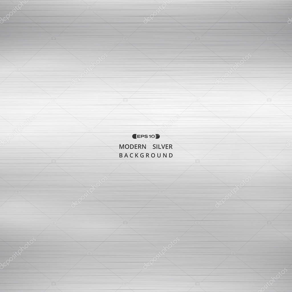 Silver stainless steel plate background, illustration vector eps10