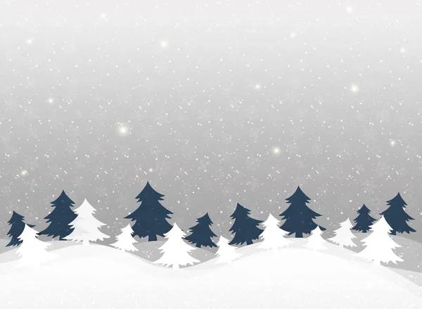 Fondo Navidad Patrón Copos Nieve Invierno Claro Ilustración Vector Eps10 — Vector de stock