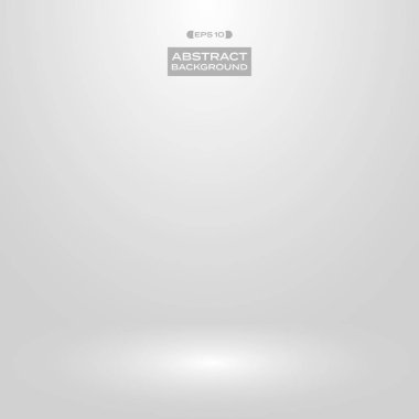 Yumuşak beyaz gri degrade stüdyo tanıtımı arka plan, vektör eps10