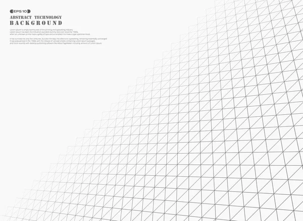 未来派灰色三角形几何图案覆盖背景 Eps10 — 图库矢量图片
