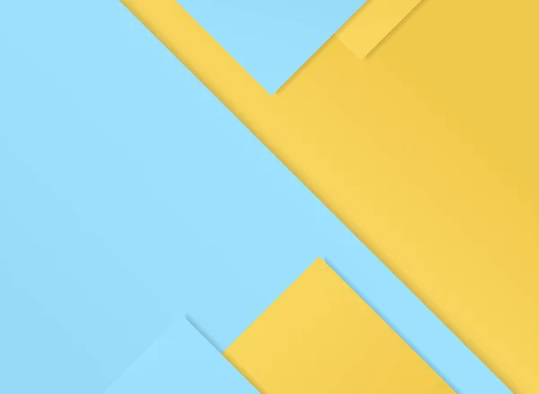 Abstrakt Von Weichem Himmel Und Gelbem Pastellpapier Geschnittener Hintergrund Vektor — Stockvektor
