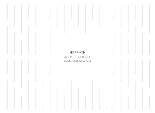 Abstract of simple white vertical stripe lines pattern with shadow background, vector eps10
