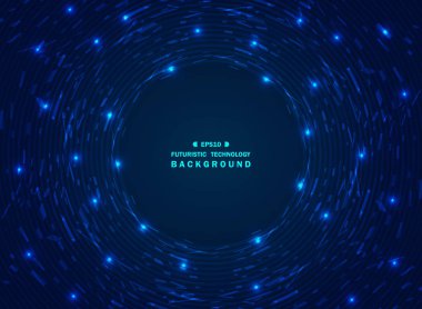 Kaos fütüristik degrade mavi teknoloji geometrik desen arka plan. vektör eps10