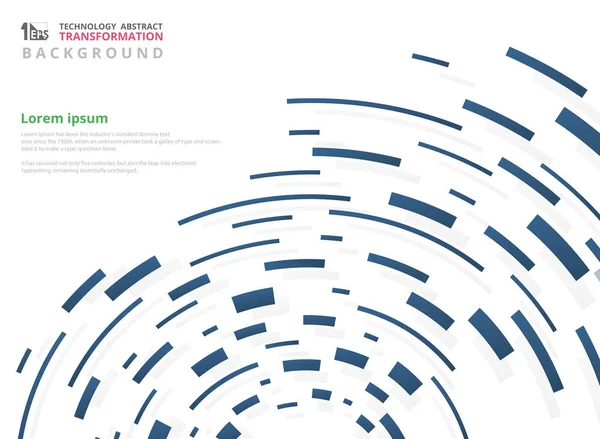 Soyut fütüristik degrade mavi teknoloji geometrik çizgi desenli. Hareket daire tarzı unsurları. Sanat eseri, teknoloji kapağı, afiş, poster, broşür ve faaliyet raporu için kullanabilirsiniz. vektör eps10