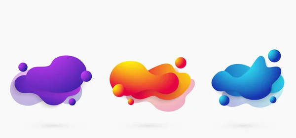 Modern degrade canlı renk geometrik şekil öğeleri. Dinamik formlar desen reklam, poster, öğeleri, sanat için renkli. vektör eps10