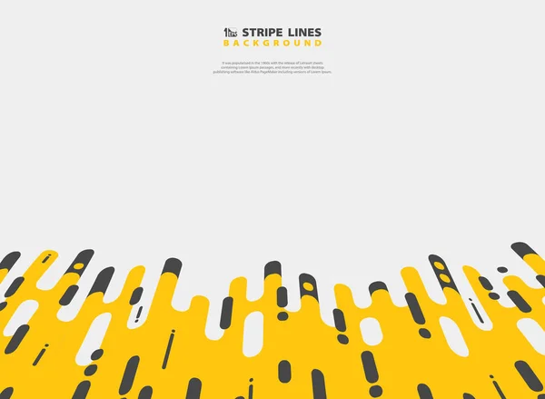 Modèle de ligne de bande jaune noir abstrait design moderne de maille — Image vectorielle