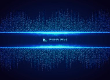 Kare bağlantı desen arka plan soyut mavi teknoloji