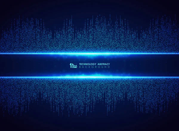 Kare bağlantı desen arka plan soyut mavi teknoloji