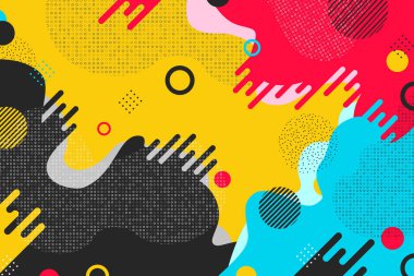 Renkli desen şekil tasarım arka plan.